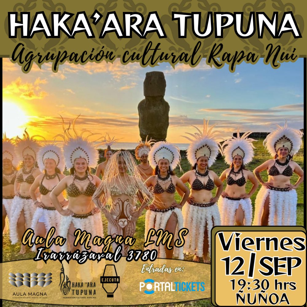 Flyer Evento HAKA’ARA TUPUNA EN LICEO MANUEL DE SALAS