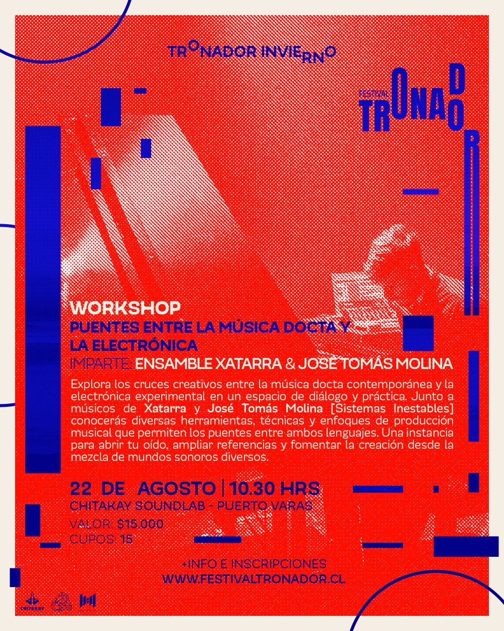 Flyer WORKSHOP: PUENTES ENTRE LA MÚSICA DOCTA Y LA ELECTRÓNICA