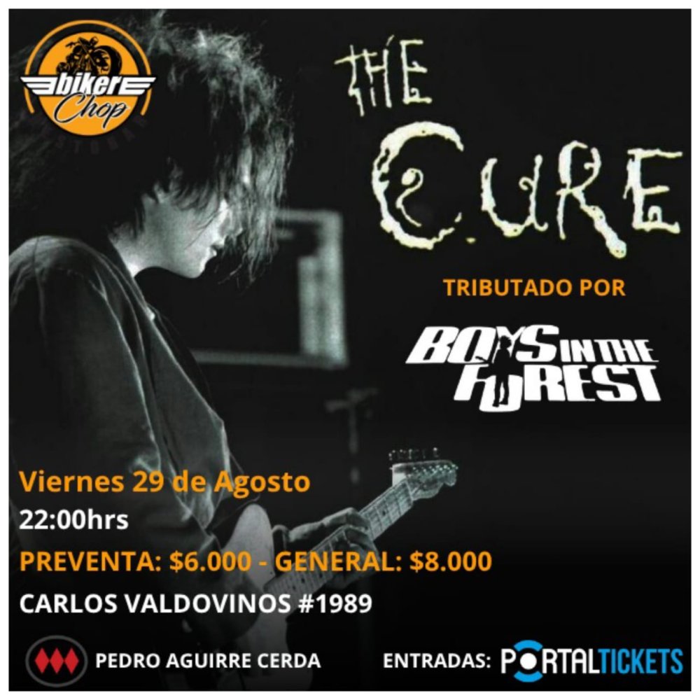 Flyer TRIBUTO A THE CURE EN BIKER CHOP