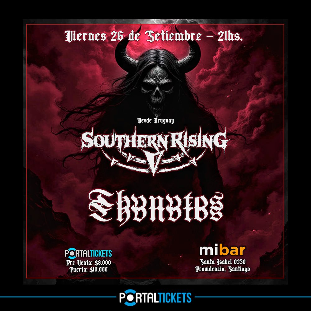 Flyer THVNVTOS + SOUTHERN RISING EN MIBAR