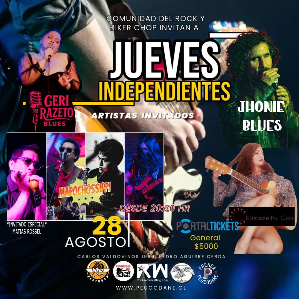 Flyer BLUES NIGHT EN BIKER CHOP