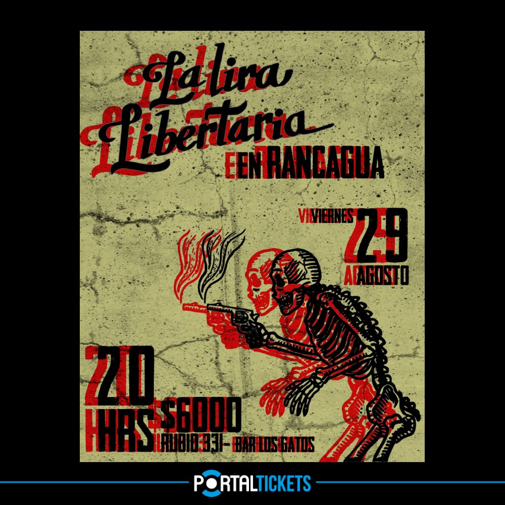 Flyer LA LIRA LIBERTARIA EN RANCAGUA