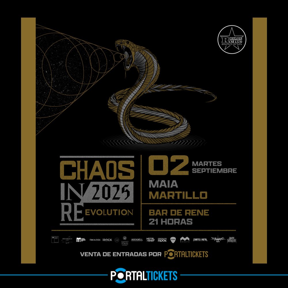 Flyer CHAOS IN REEVOLUTION FEST 2: MAIA + MARTILLO EN BAR DE RENÉ