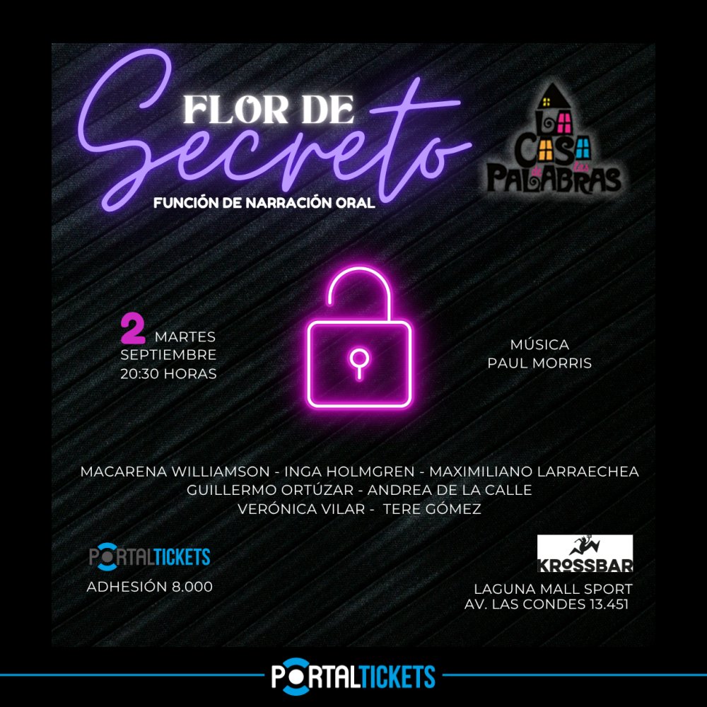 Flyer FLOR DE SECRETO EN KROSSBAR MALLSPORT