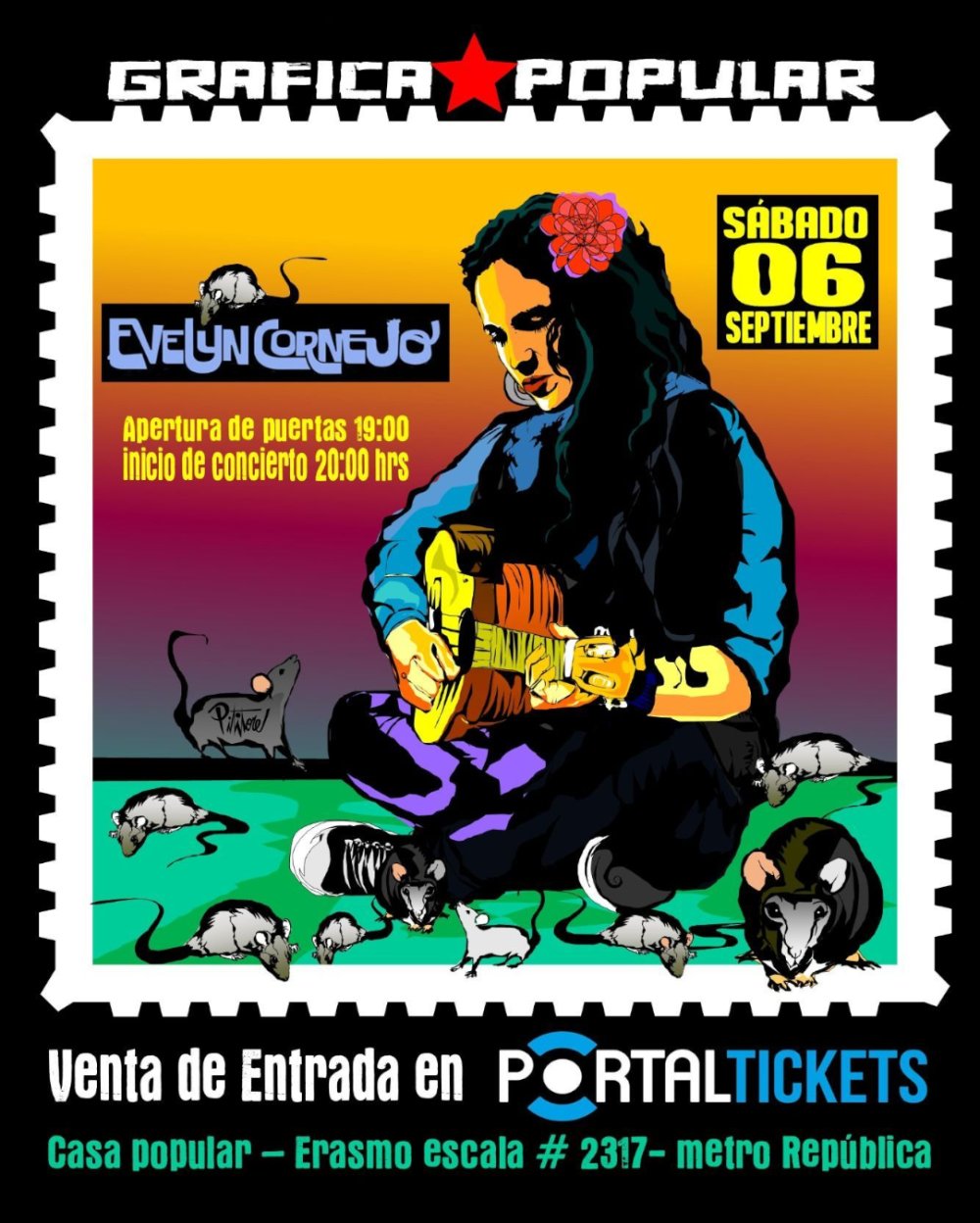 Flyer EVELYN CORNEJO EN SANTIAGO - CASA POPULAR