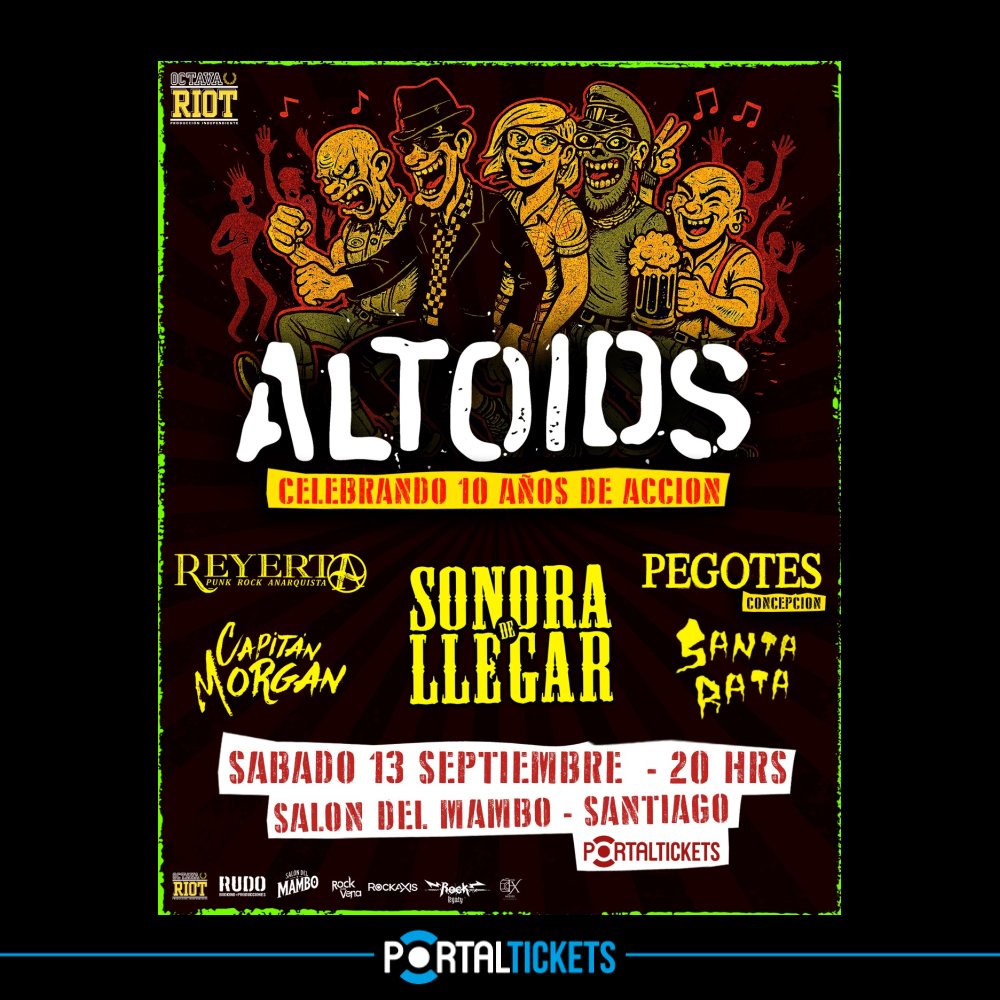 Flyer ALTOIDS: 10 AÑOS EN EL SALÓN DEL MAMBO