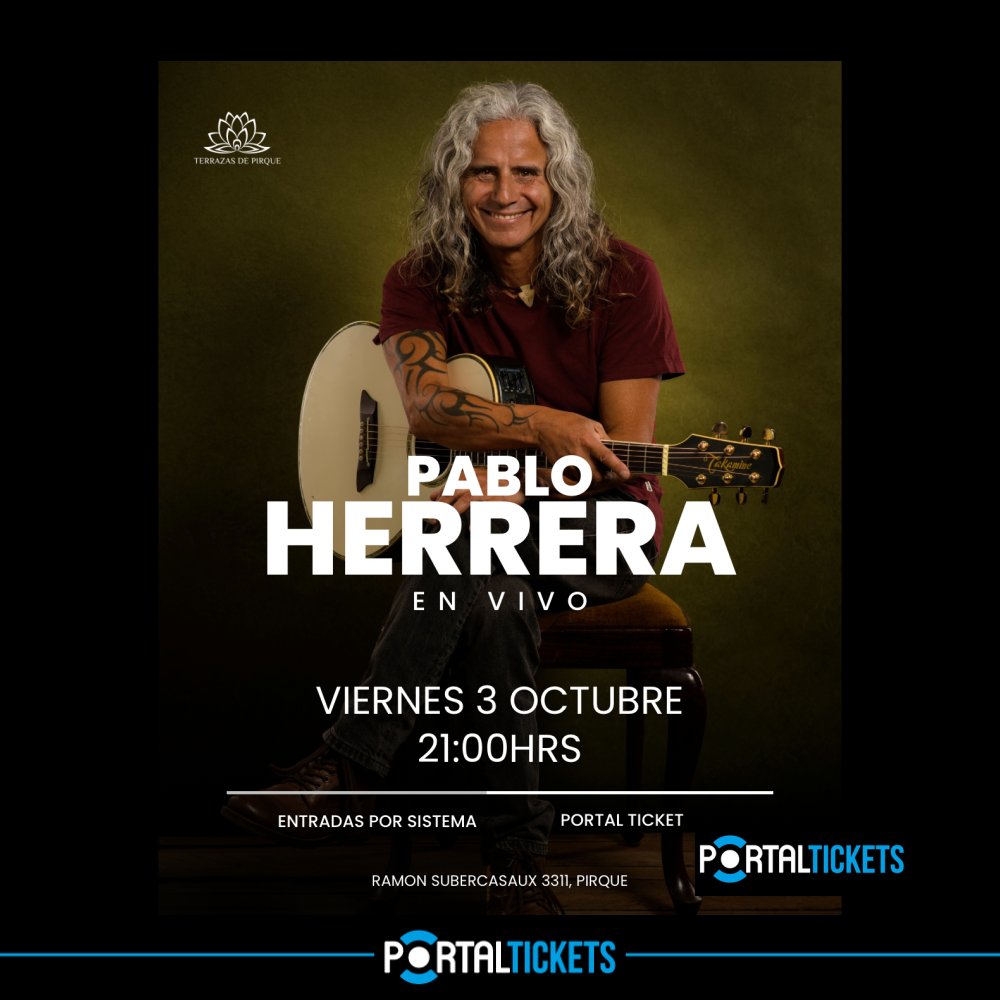 Flyer PABLO HERRERA EN TERRAZAS DE PIRQUE