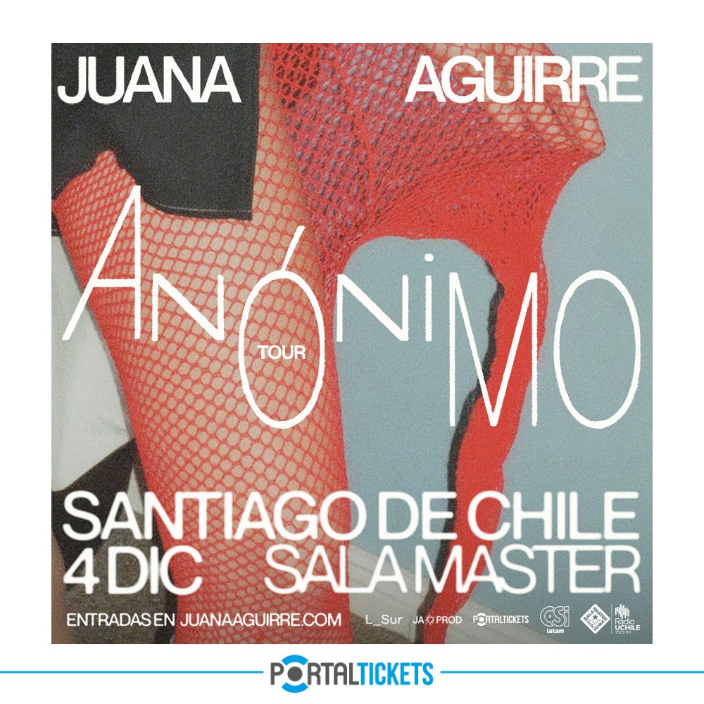 Flyer Evento JUANA AGUIRRE EN SALA MASTER