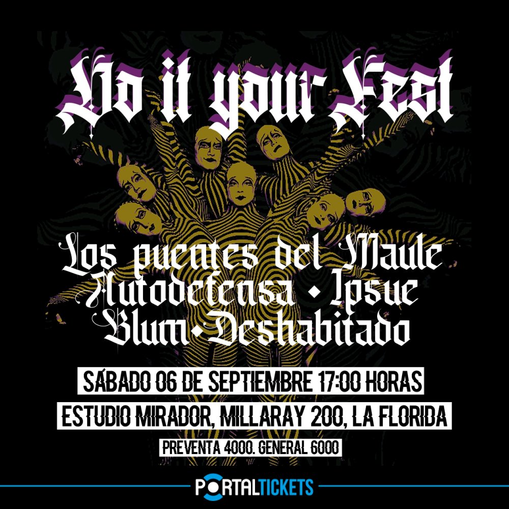 Flyer DO IT YOURFEST EN ESTUDIO MIRADOR