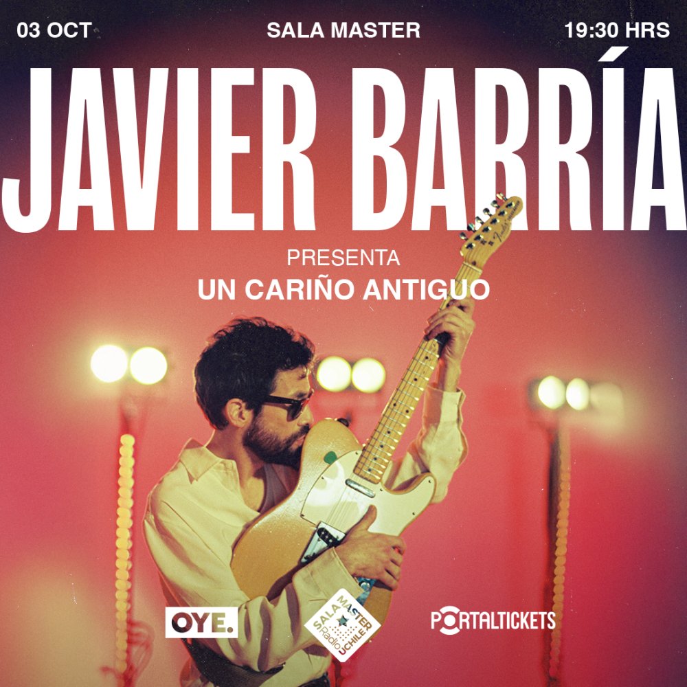 Flyer JAVIER BARRÍA: LANZAMIENTO NUEVO DISCO UN CARIÑO ANTIGUO EN SALA MASTER
