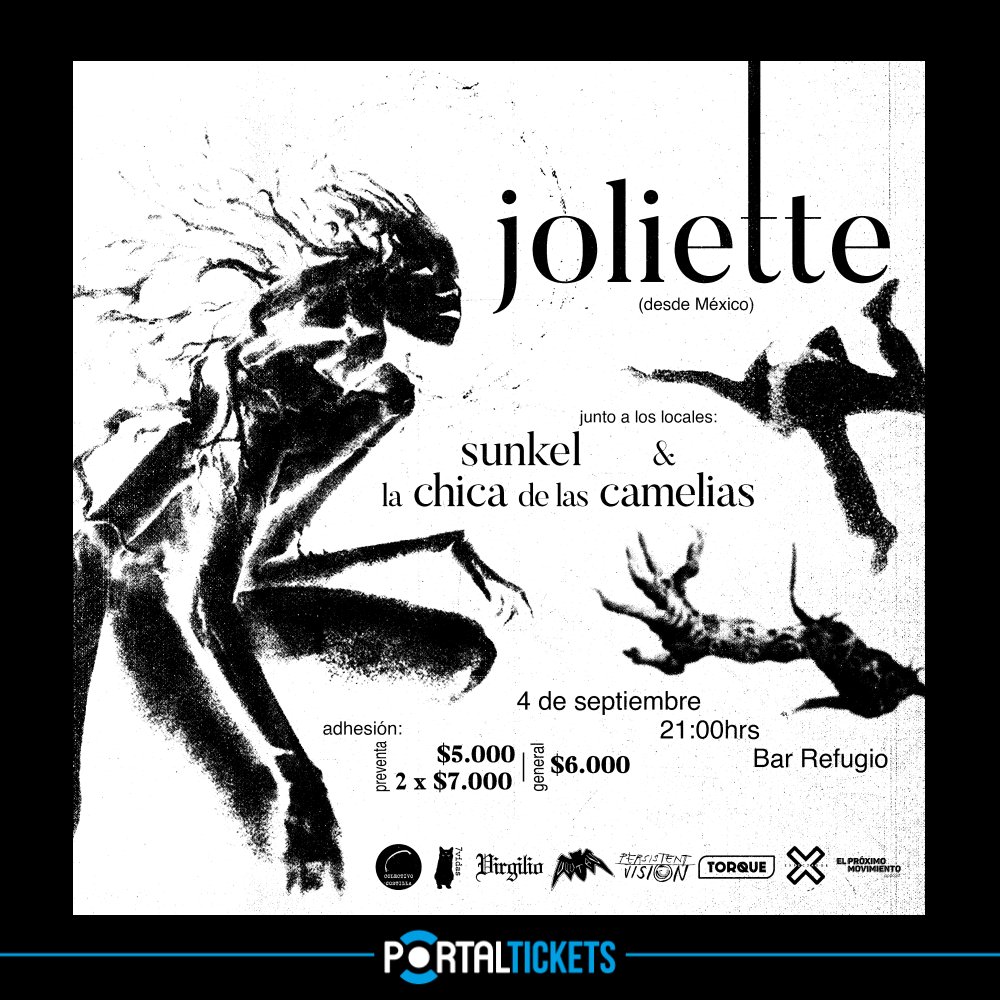 Flyer JOLIETTE EN CONCEPCIÓN - REFUGIO BAR