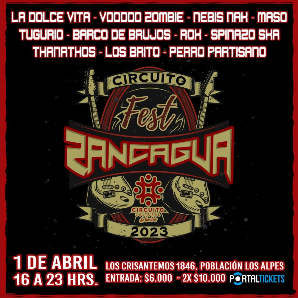 Flyer Evento CIRCUITO FEST RANCAGUA