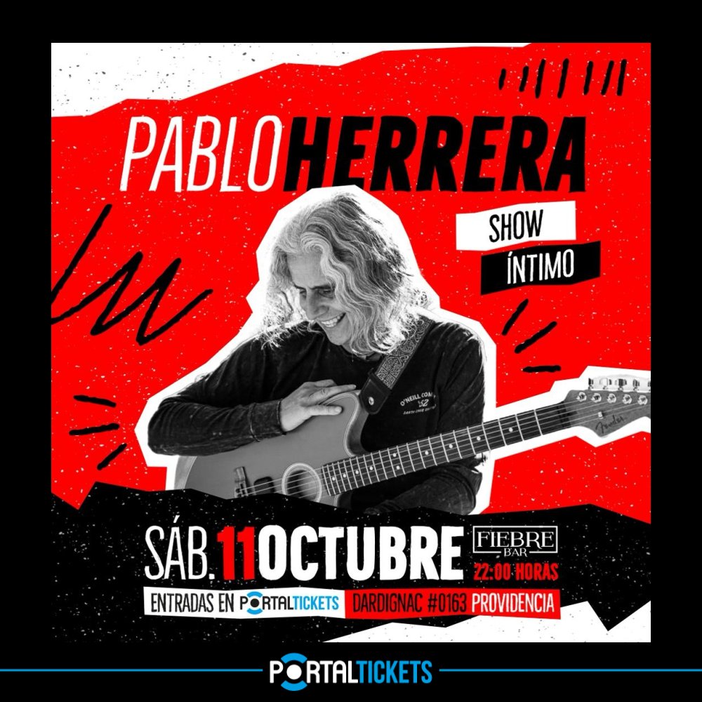 Flyer PABLO HERRERA EN FIEBRE BAR EN PRIMAVERA