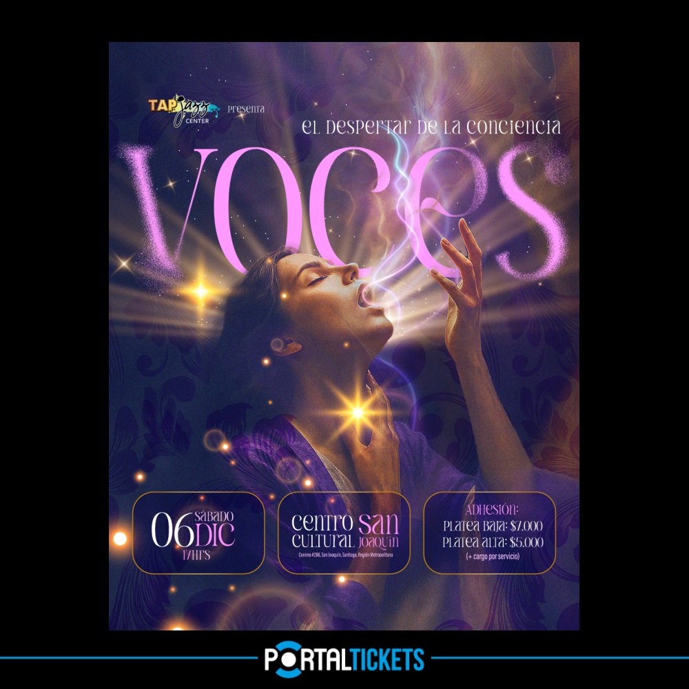 Flyer VOCES EN TEATRO MUNICIPAL DE SAN JOAQUÍN