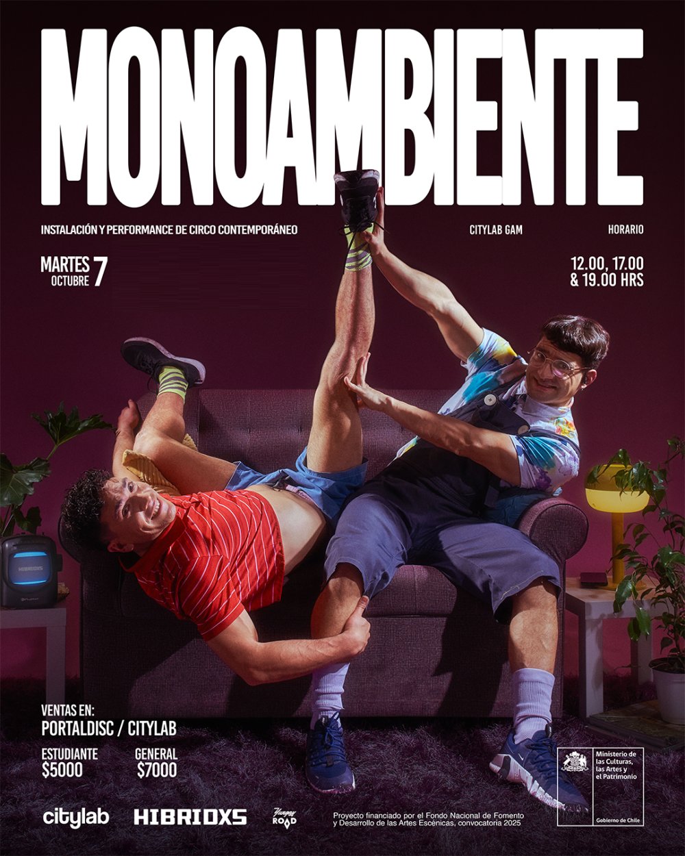 Flyer Evento ENVÍA DE REGALO TICKETS PARA MONOAMBIENTE DÍA 1 EN CITYLAB, GAM