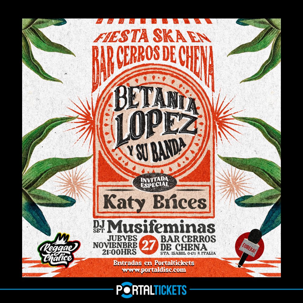 Flyer BETANIA LÓPEZ EN BAR CERROS DE CHENA