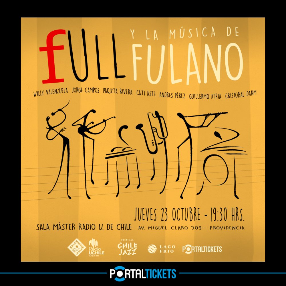 Flyer FULL LA MÚSICA DE FULANO EN SALA MASTER - 23 OCTUBRE