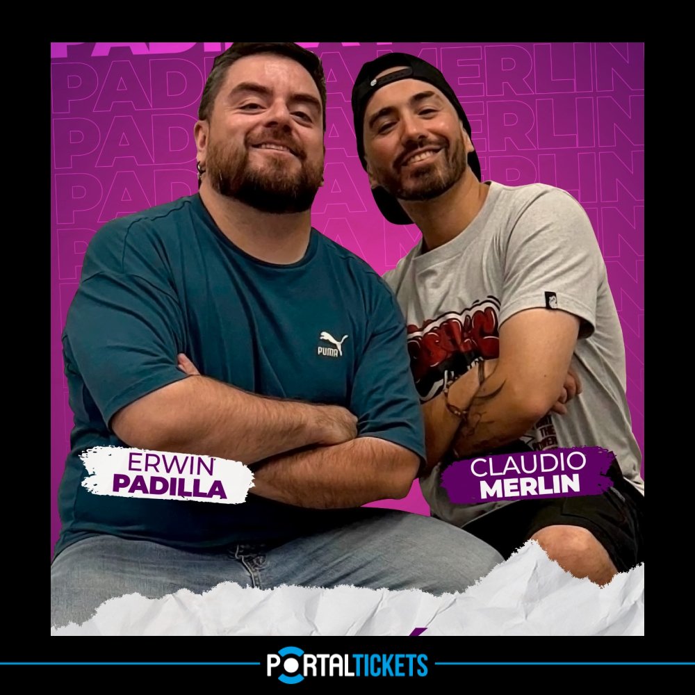 Flyer MERLIN Y PADILLA EN MAGBAR, CHILLÁN