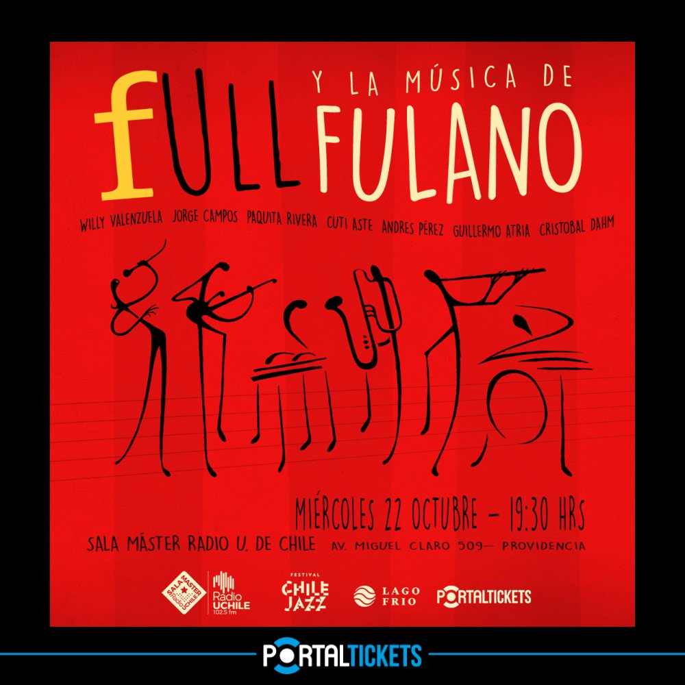 Flyer FULL LA MÚSICA DE FULANO EN SALA MASTER - 22 OCTUBRE