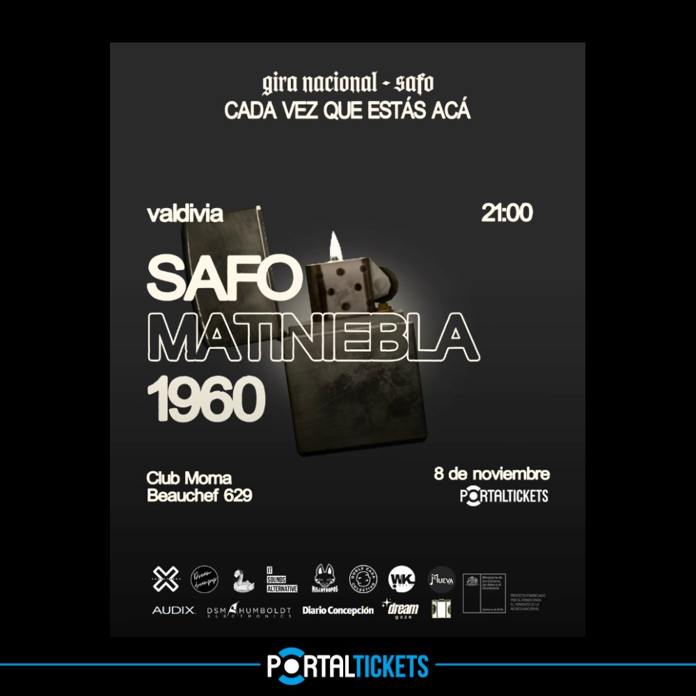 Flyer Evento RUTA SONORA VOL.3 EN CLUB MOMA, VALDIVIA