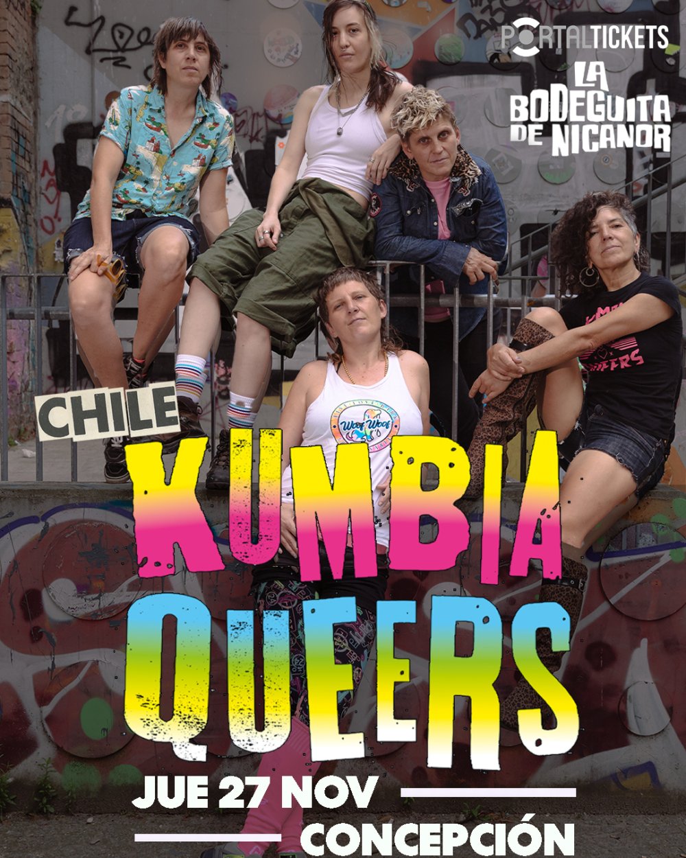 Flyer Evento KUMBIA QUEERS EN CONCEPCIÓN - BODEGUITA DE NICANOR