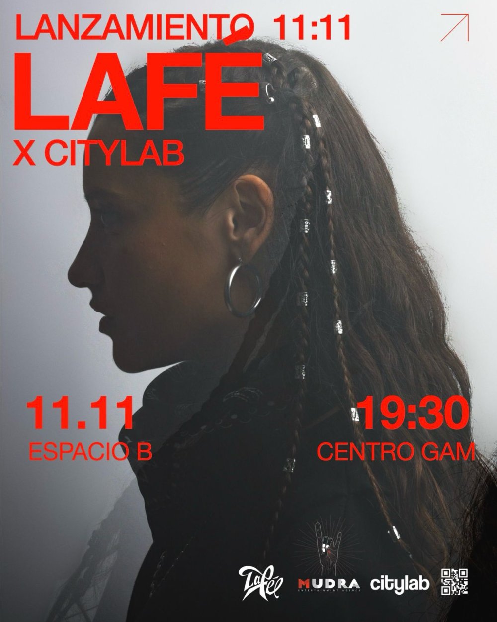 Flyer Evento SHOW DE LANZAMIENTO ALBUM LAFÉ – 11:11 EN CITYLAB, GAM