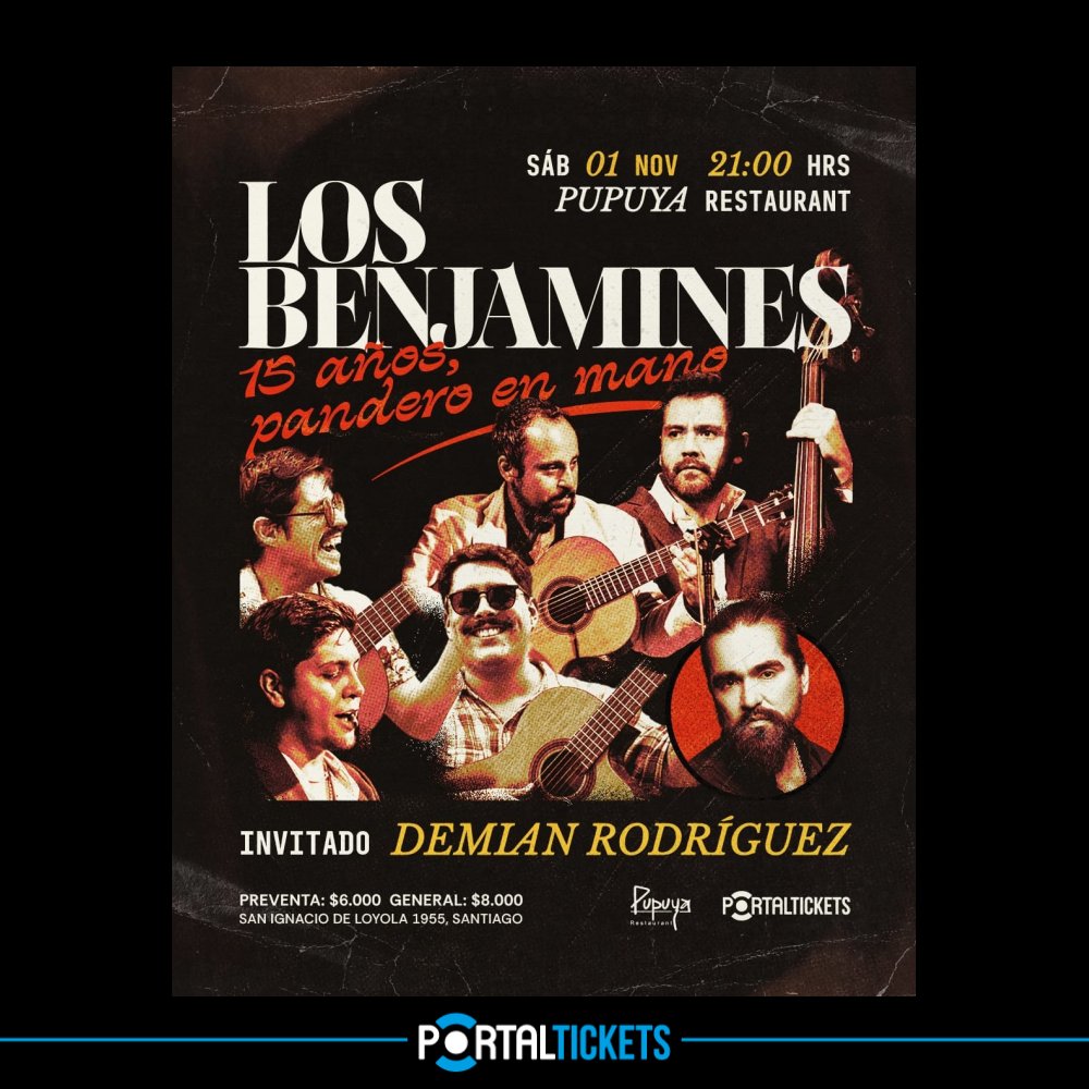 Flyer LOS BENJAMINES EN PUPUYA RESTAURANT