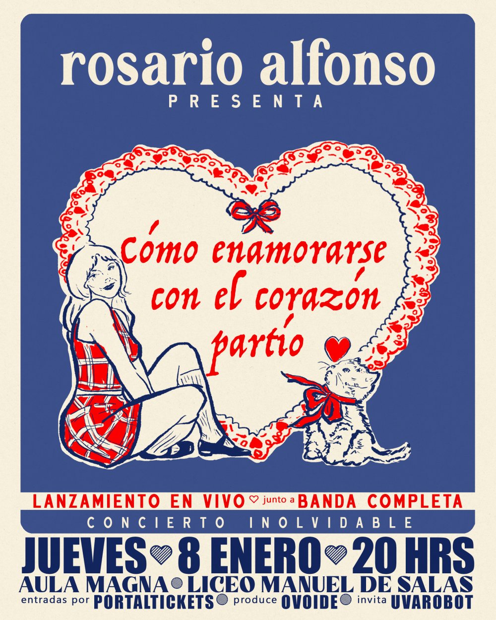 Flyer ROSARIO ALFONSO EN AULA MAGNA MANUEL DE SALAS