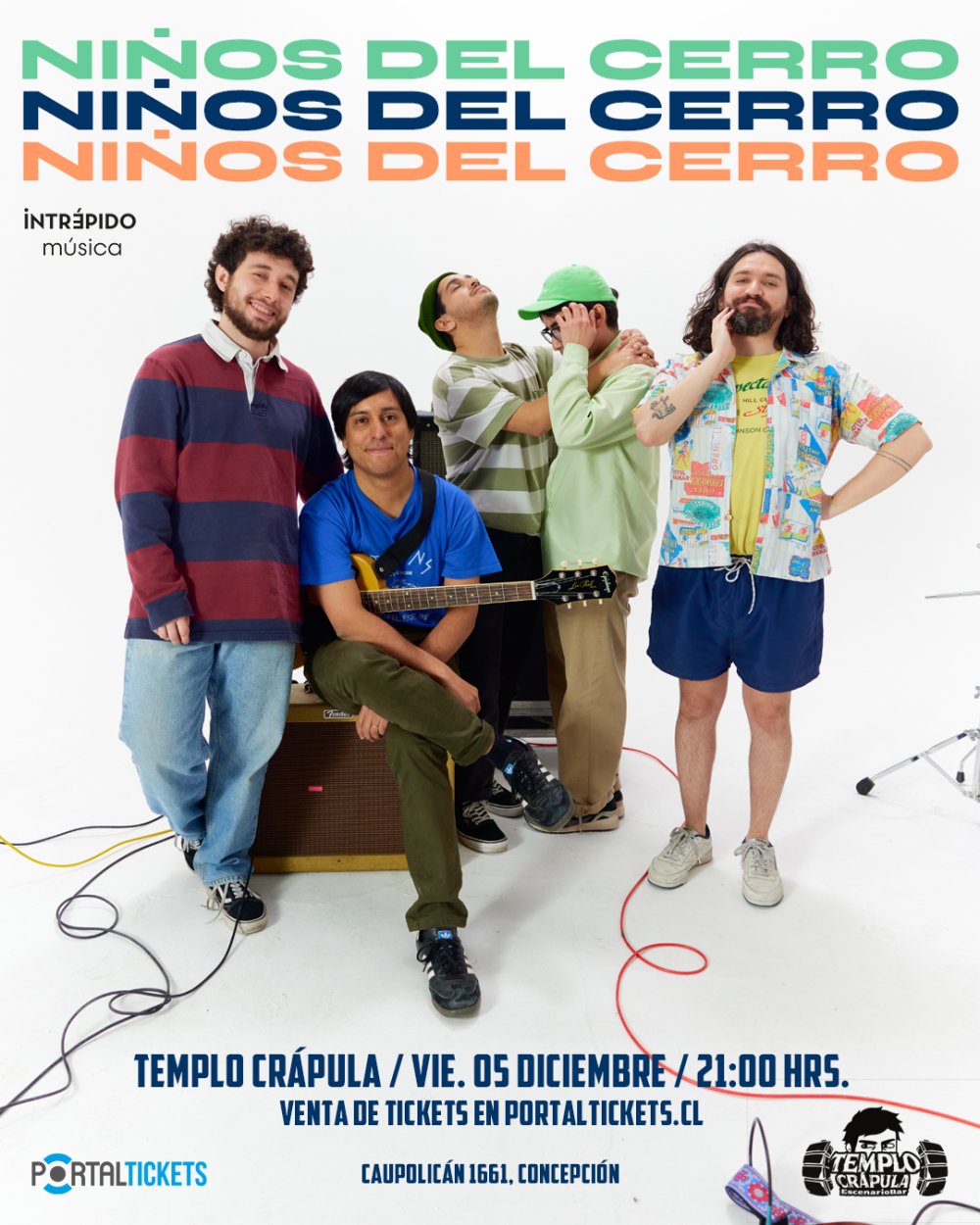 Flyer NIÑOS DEL CERRO EN TEMPLO CRÁPULA, CONCEPCIÓN