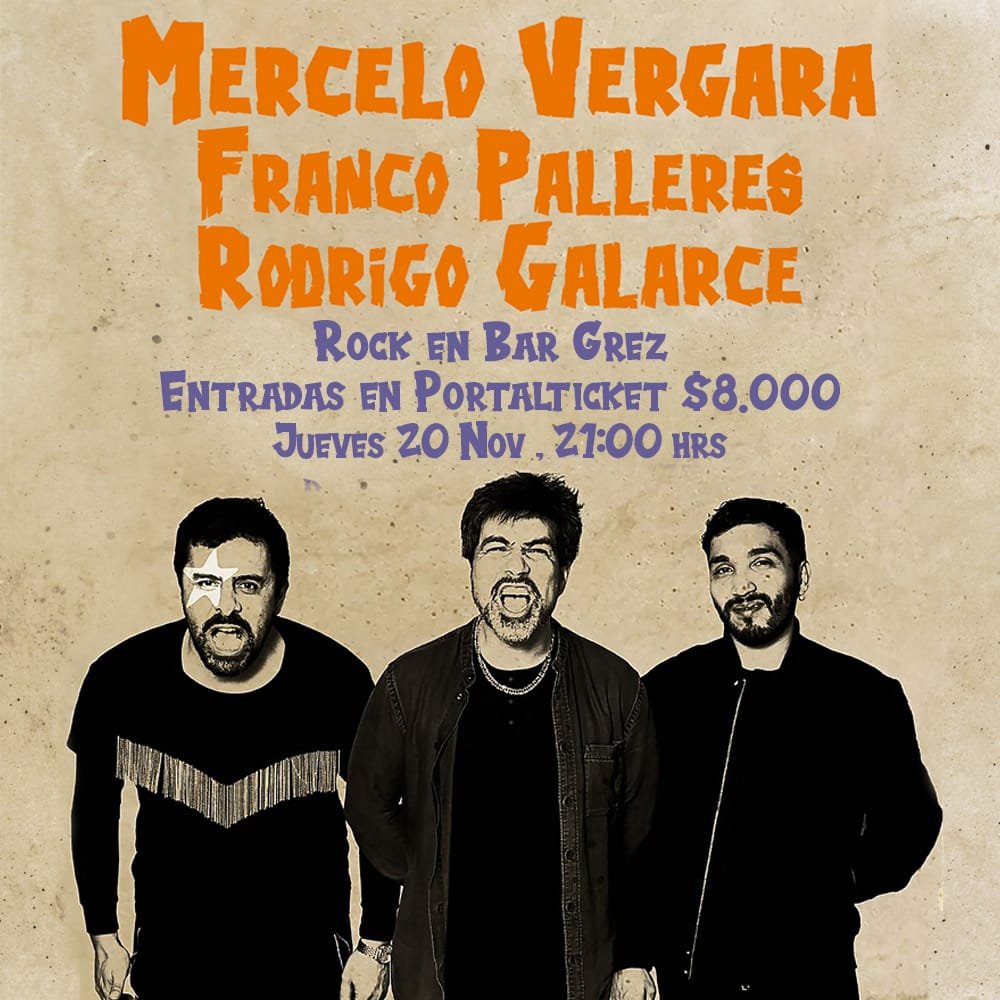 Flyer MARCELO VERGARA EN GREZ
