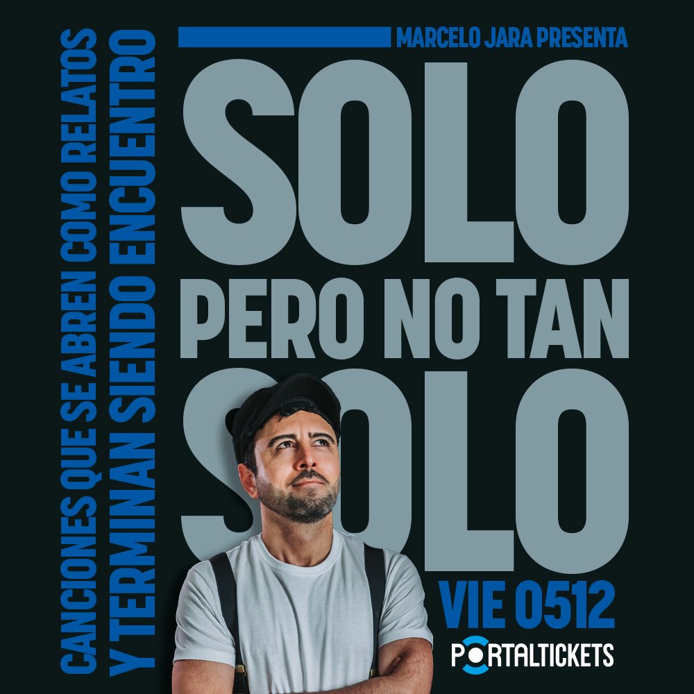 Flyer Evento MARCELO JARA: SOLO PERO NO TAN SOLO EN CORPORACIÓN CULTURAL DE PUERTO MONTT