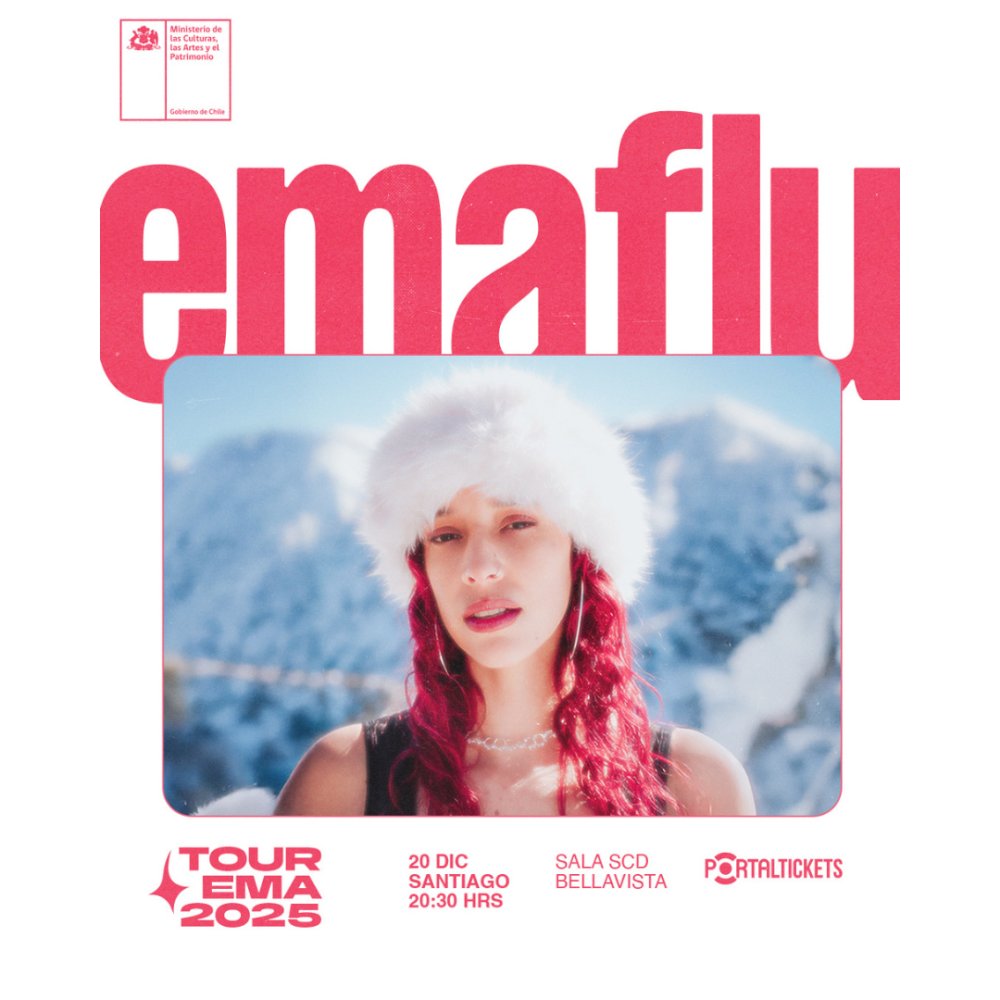Flyer EMAFLU: CIERRE TOUR EMA 2025, CICLO SALE EL SOUL EN SALA SCD BELLAVISTA