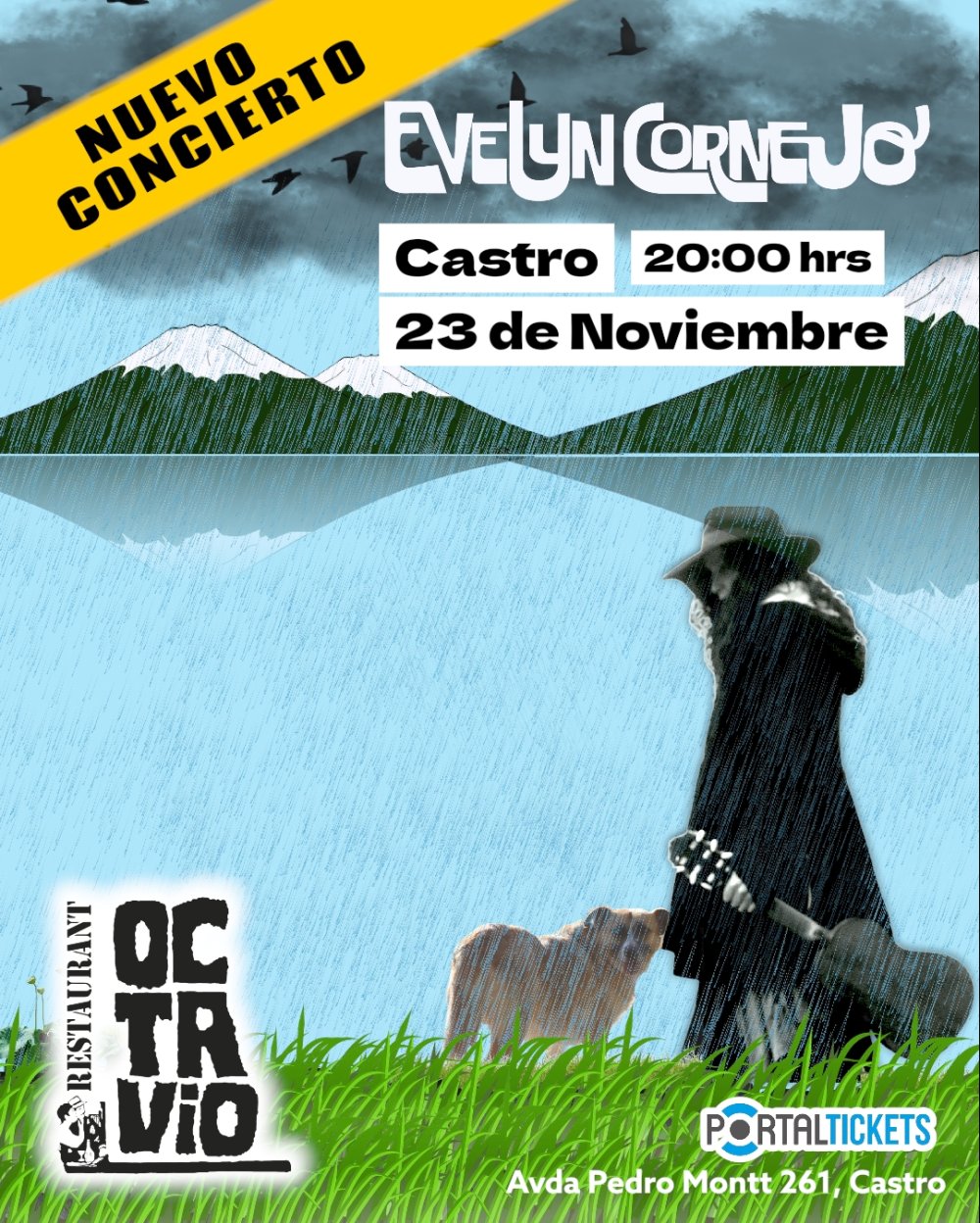 Flyer EVELYN CORNEJO EN CASTRO - RESTAURANT OCTAVIO