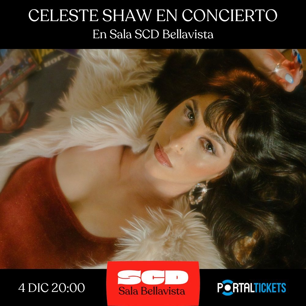Flyer CELESTE SHAW EN CONCIERTO, CICLO SALE EL SOUL EN SALA SCD BELLAVISTA