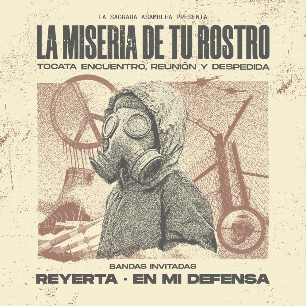 Flyer LA MISERIA DE TU ROSTRO REUNION 2026 EN RBX
