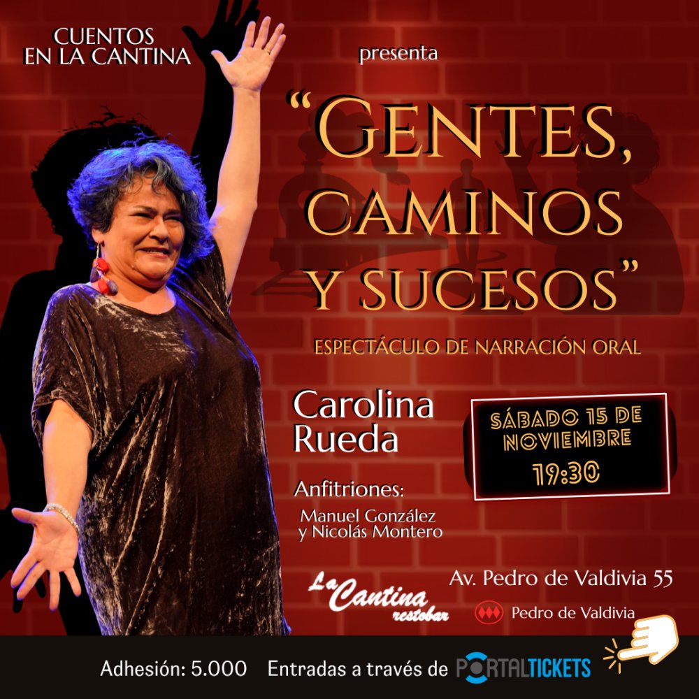 Flyer CUENTOS EN LA CANTINA - RESTOBAR LA CANTINA