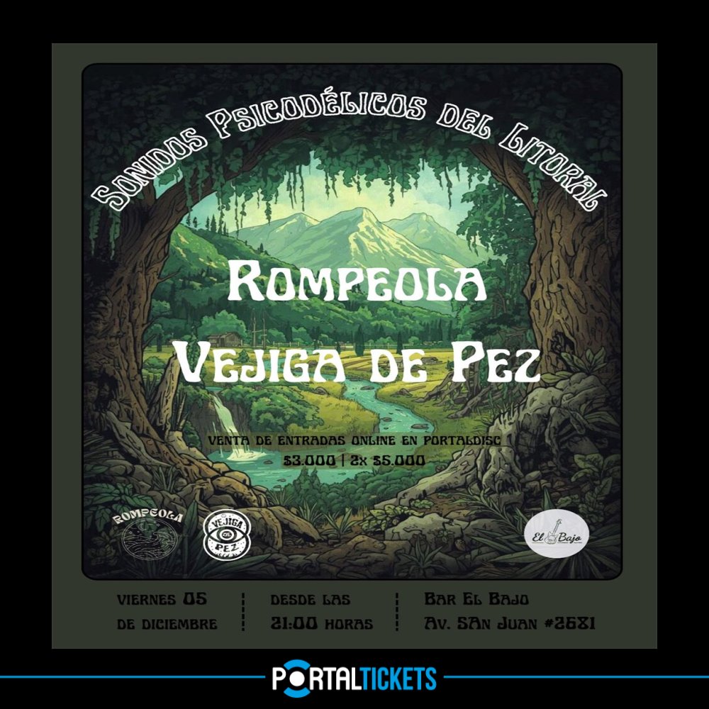 Flyer Evento ROCK EN EL BAJO, SAN ANTONIO