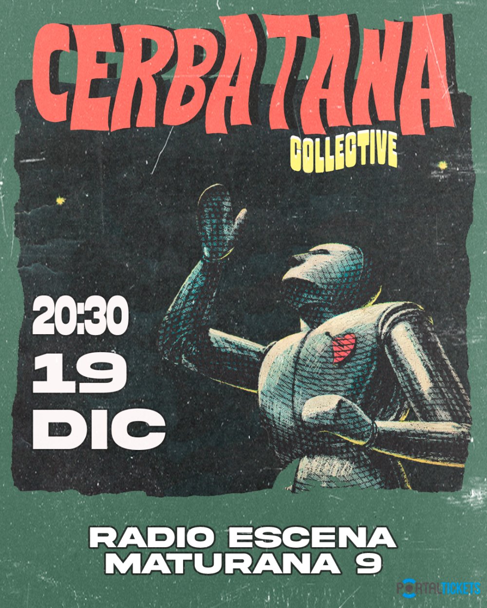 Flyer CERBATANA EN RADIO ESCENA