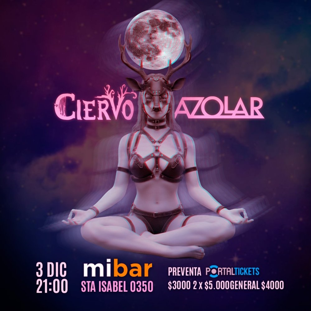 Flyer Evento CIERVO + AZOLAR EN MIBAR