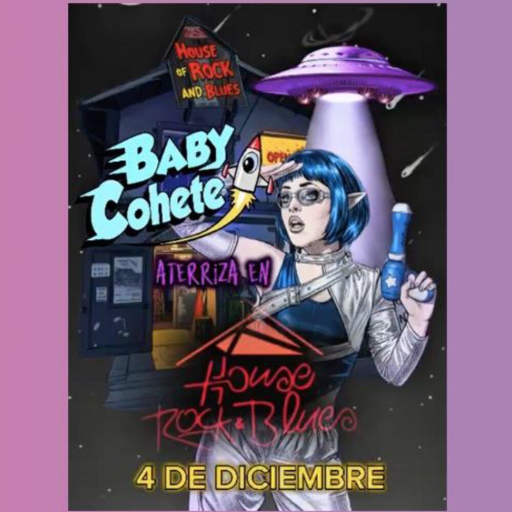 Flyer Evento BABY COHETE EN HOUSE ROCK & BLUES