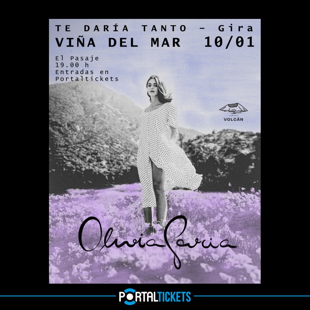 Flyer OLIVIA GARCÍA EN EL PASAJE, VIÑA DEL MAR