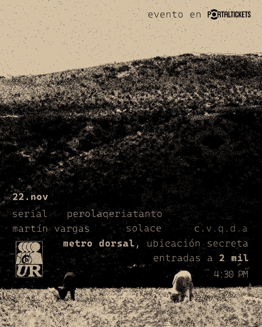 Flyer MARTIN VARGAS + SERIAL + SOLACE + C.V.Q.D.A + PEROLAQERIATANTO