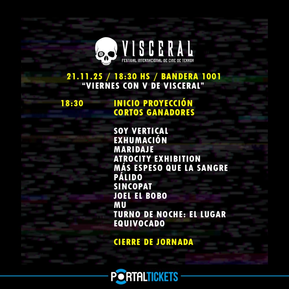 Flyer VIERNES CON V DE VISCERAL EN BANDERA 1001