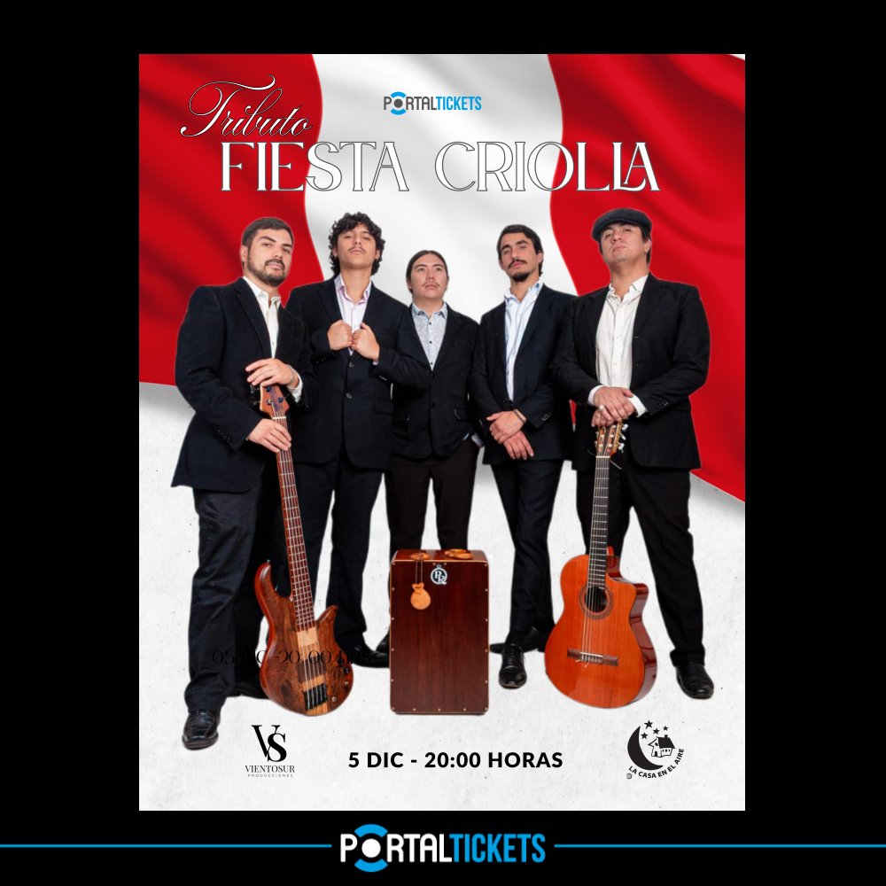 Flyer Evento TRIBUTO A FIESTA CRIOLLA EN LA CASA EN EL AIRE