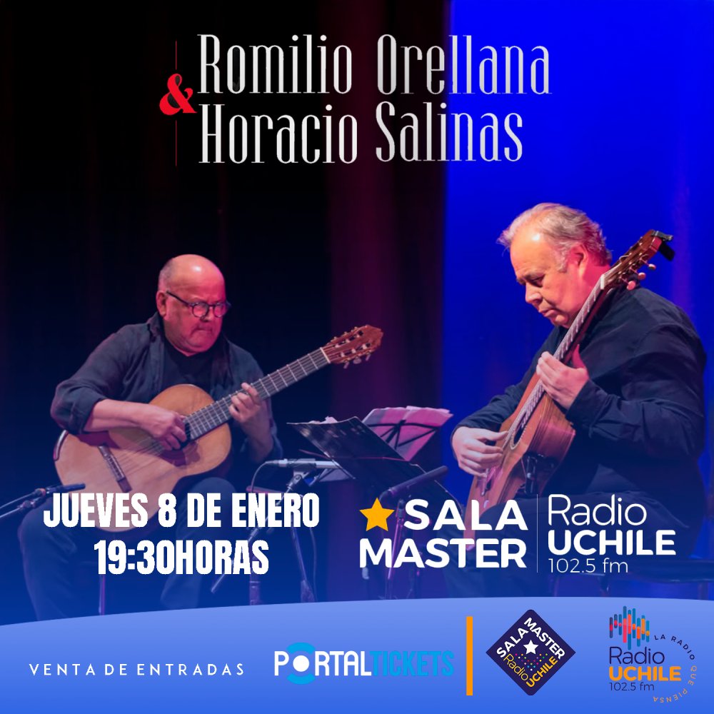 Flyer HORACIO SALINAS + ROMILIO ORELLANA EN SALA MASTER