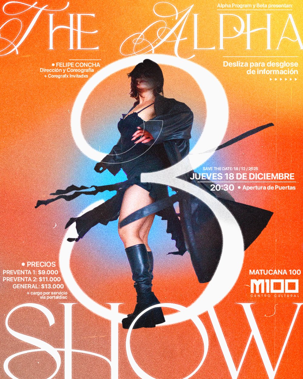 Flyer THE ALPHA SHOW 3 EN MATUCANA 100