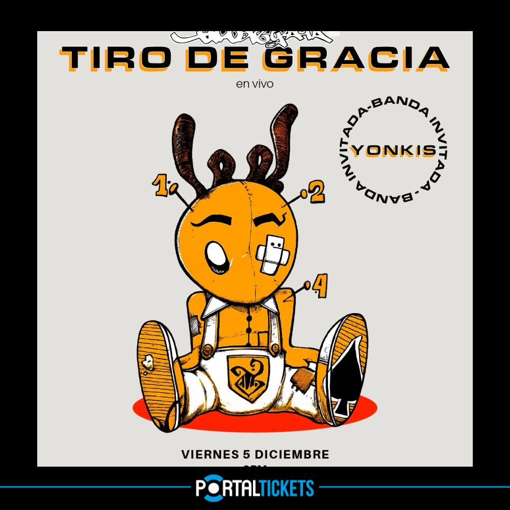 Flyer Evento TIRO DE GRACIA EN CLUB SEGUNDO PISO, VALPARAÍSO