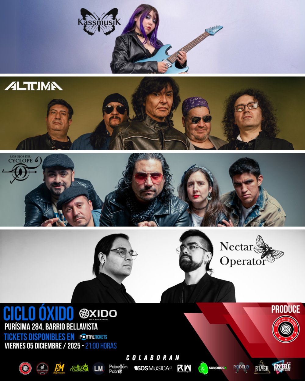 Flyer Evento CICLO ÓXIDO VOLUMEN 07 EN BAR ÓXIDO