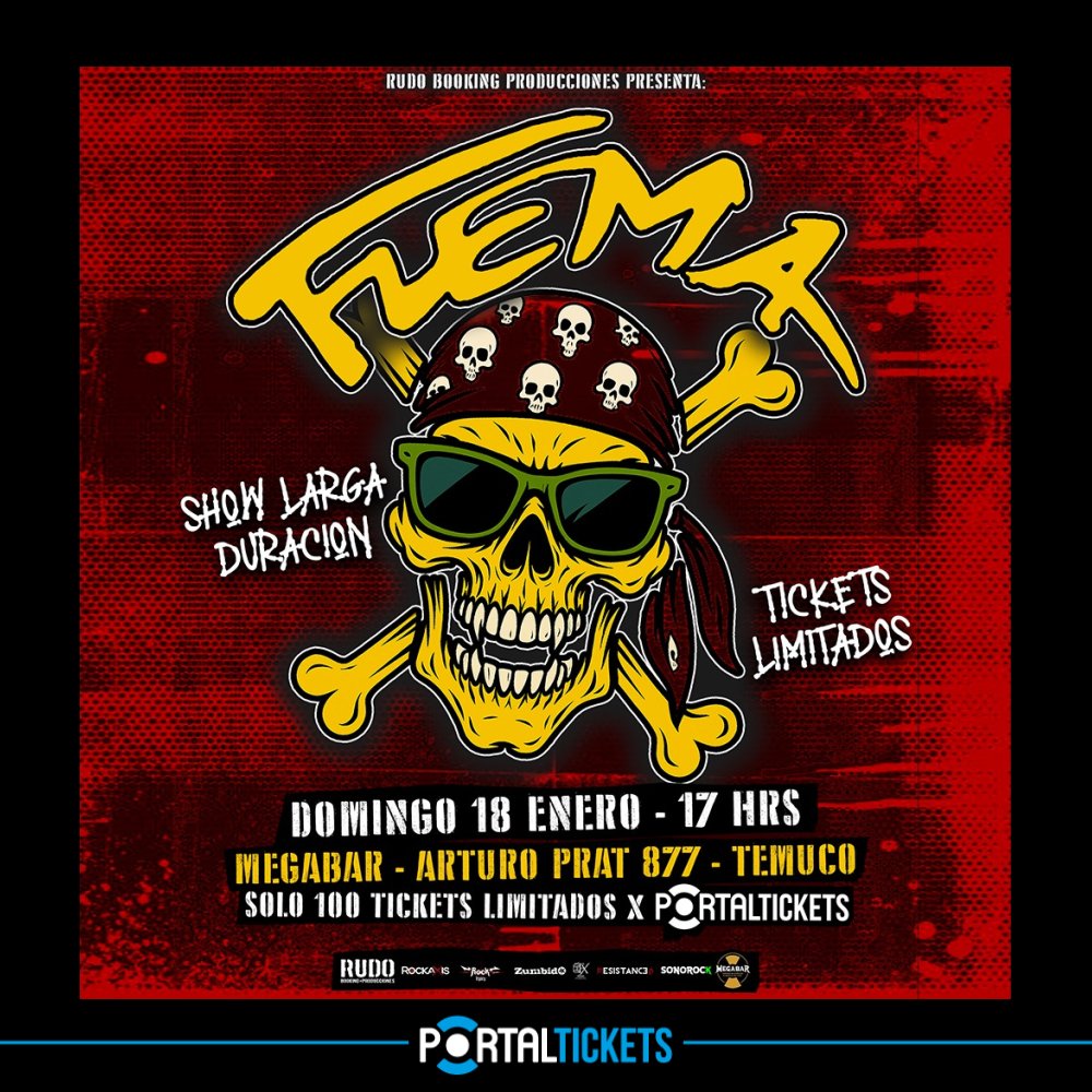 Flyer FLEMA EN MEGABAR, TEMUCO