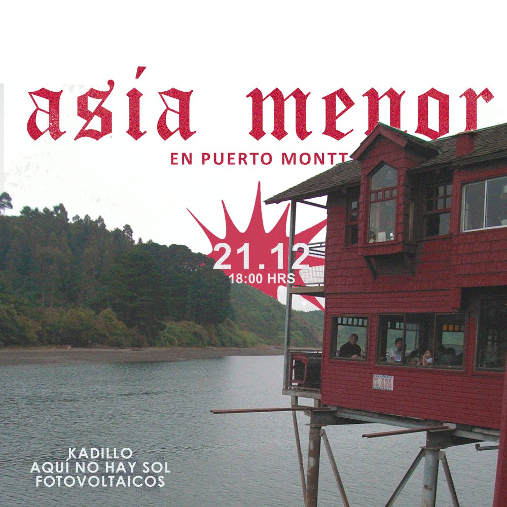 Flyer ASIA MENOR EN PATIO VARAS, PUERTO MONTT